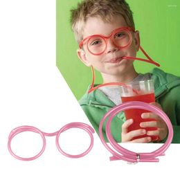 Disposable Cups Straws DIY Modelling Straw Kids Tube Tool Party Bar Supplies Glasses Eyeglasses