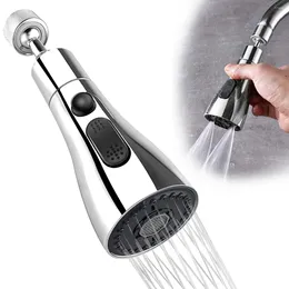 Kitchen Faucets Sink Faucet Sprayer Head Replacement 3 Working Modes 360° Rotatable Pull Down Nozzle Attachment