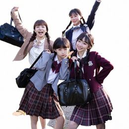2024 Spring Autumn Newest Women Blazer Japanese Style Ladies Jacket Fitted JK Uniform Coat For Students Girls School Uniform p144#