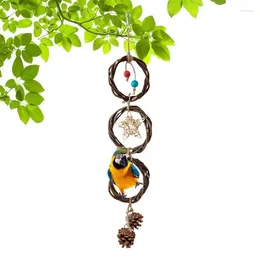 Other Bird Supplies Parrot Ring Toy Large Chewing Shredding Toys For Birds Cage Hang Accessories Swing Can Be Hung In