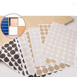 Gift Wrap 2 Sheet PVC Furniture Wardrobe Self-Adhesive Decorative Films Screw Cover Caps Stickers Wood Craft Desktop Cabinet Ornament