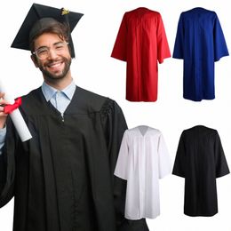 2021 Adult Graduati Gown Lg Sleeve University Academic Dr Zip Closure Plus Size Graduati Gown Robe Performance Clothing 43WG#