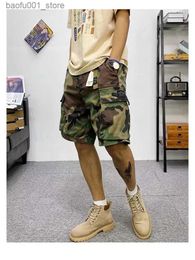 Men's Shorts Commodity shorts mens summer cotton military tactical camouflage multi pocket casual shorts loose military shorts mens 2023 new model Q240329