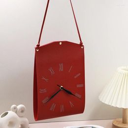 Wall Clocks Handbag Shape Clock For Home Modern Small Battery Operated Teens Mounted Decor