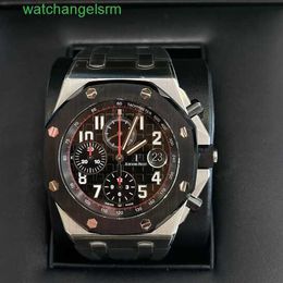 Swiss AP Wrist Watch Royal Oak Offshore Series 26470SO Precision Steel Ceramic Ring Vampire Mens Timekeeping Fashion Leisure Business Sports Machinery Watch