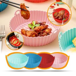 Decorative Figurines Fryer Silicone Pot Fryers Oven Accessories Replacement For Paper Liners Multi Colour Sillicone Ftyer Trays With Handles