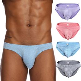 Underpants 4PCS/Lots Cotton Underwear Big Pouch Slips Hombre Men Briefs Cuecas Calzoncillos Nightwear Gay Panties Trunk Bikini