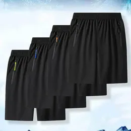 Men's Shorts Men Activewear Quick Dry Gym With Elastic Waist Zipper Pockets For Running Training Lightweight