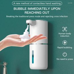 Liquid Soap Dispenser 380ML White Automatic Foam Dispensers Smart Machine Infrared Inductive Pump Hand Sanitizer