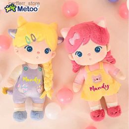 Stuffed Plush Animals Personalised Metoo New Plush Keppel Doll Cotton Candy Cute Childrens Toys with Name Birthday Gift240327