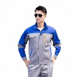uniform men cott Workmen Suit Work for Clothes Women Coveralls Clothing Workwear Labour Mechanical Car Workshop Y3q8#