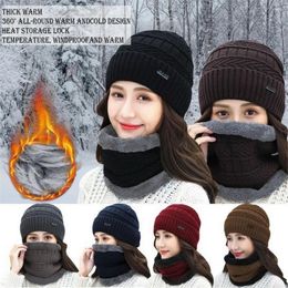 Bandanas Men Women Thermal Soft Beanie Hat Scarf Neck Cap Balaclava Knitted