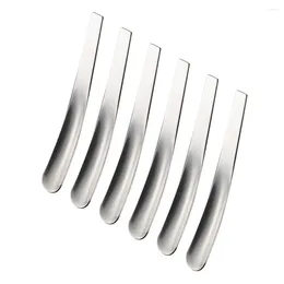 Disposable Flatware 6 Pcs Stainless Steel Spoon Spoons Curry Teaspoons Coffee Stirring Concentrate Large