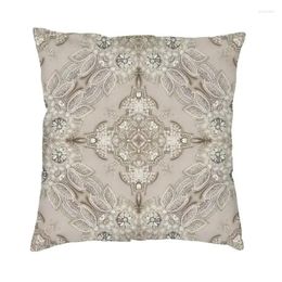 Pillow Fashion Vintage Pearl Cover 40 X40cm Crystals Throw Sofa Pillowcase Home Decorative