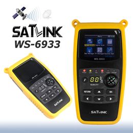 Original Satlink WS-6933 Satellite Finder DVB-S2 FTA CKU Band Satlink Digital Satellite Finder Metre WS 6933 free shipping