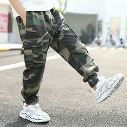 Trousers Children's Camouflage Cargo Pants Spring Autumn 2024 Fashion Boy Baby Loose Casual Sport Elastic Waist Ankle-Length