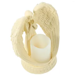 Candle Holders Angel Candlestick Praying Wings Holder With Wedding Decorations Table Durable Electronic Desktop Model