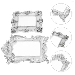 Frames 2 Pcs Po Mini Frame Props Display Shelves Table Top Decor Resin Picture