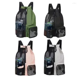 Outdoor Bags Drawstring Gym Bag Waterproof Swimming Sport Sacks Large Swim Backpack With Zipper For School Sports Travel