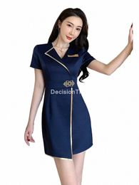 2023 beauty sal work dr cleaner uniform women spa uniforms waiter work clothes sauna foot bath uniforms spa uniform z7AA#