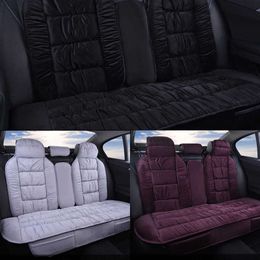 Upgrade Warm Rear Car Seat Cover Universal Winter Plush Cushion Faux Fur Material For Car Seat Protector Mat Car Interior Accessories