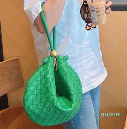 Designer Bags Woven Luxury Handbag Golden Ball Cow Leather Drawstring Cloud Dumpling