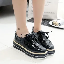 Walking Shoes Styles Wedges Platform Single Height Increasing Lace Up Stars Women