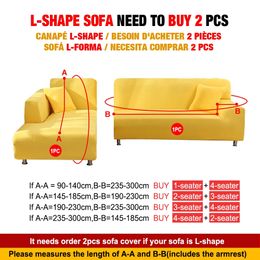 4-seater stretch sofa cover Square Lattice Printed Couch Cover waterproof sofa covers for living room