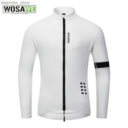 Cycling Jackets WOSAWE Mens Winter Thermal Cycling Jersey Keep Warm MTB Bike Coat Bicycle Clothing Long Sleeve Jerseys Ciclismo Jackets 5-1524329