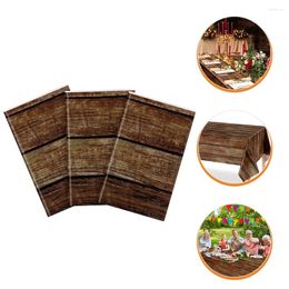 Table Cloth 3 Pcs Tablecloth Beautiful Natural Runner Square Ornament Party Birthday Baby Shower Picnic House