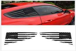 Car Rear Quarter Window Decoration Stickers For Ford Mustang 20152020 American Flag9107512