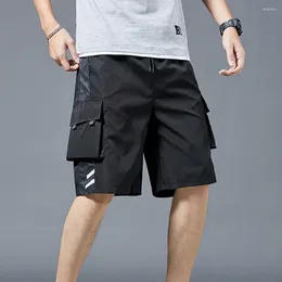 Men's Shorts Summer Knee Length Sports Thin Sweat Absorption Fashion Men Loose Fitness Running