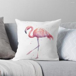 Pillow Flamingo Watercolour Painting Throw Decorative S For Living Room Case