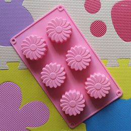 Baking Moulds 6 Hole Windmill Silicone Cake Pan Cupcake Muffin Cup Soap Diy Mould Chocolate Mould Dessert Ice Cream Cube Tray