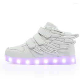 Basketball Shoes Children's Luminous USB Charging LED For Students Men And Women Outdoor Sports Leisure