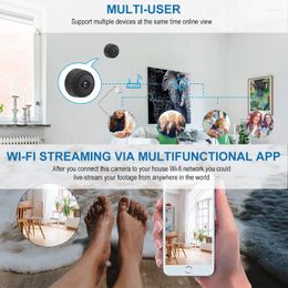 Wireless Camera Multifunctional Home Camcorder Night Vision Motion Detection 360 Degree Bracket For Offices Stores Garages