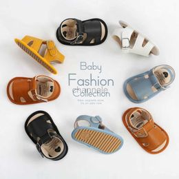 Sandals Cute Summer 1 Year Baby PU Breathable Soft Soled Sandals For Toddlers 0-18M 240329