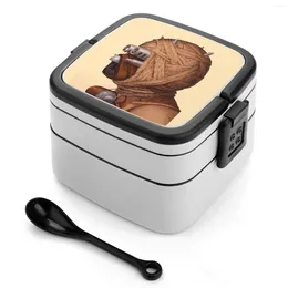 Dinnerware Tusken Raider Bento Box Leak-Proof Square Lunch With Compartment Jedi Space Sci Fi Movie Funny Stars Movies Galaxy Cute