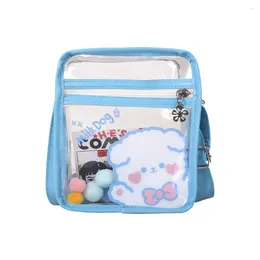 Bag Kawaii Messenger Cute Fashion Crossbody Plastic For Women (Blue)