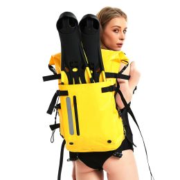 Bags 30L diving bag outdoor scuba diving swimming equipment backpack long fin storage backpack snorkeling fishing rafting bag