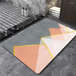 Bath Mats A1715ZXW Bathtub Bathroom Rug Shower Foot Anti Slip Quick Dry Toilet Rugs Doormat Washable For Living Room