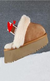 man women increase snow slippers Soft comfortable sheepskin keep Warm slippers Girl Beautiful gift transshipment5147967