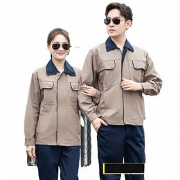 spring Autumn Work Clothing Set Durable Wear Resistant Workshop Uniforms Auto Repairmen Working Coveralls Labour Worker Suits 4xl J8k0#