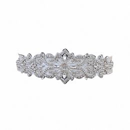 topqueen S26 Luxury Rhinestes Wedding Dres Belt Women Crystal Applique Decorati Sparkly for Bride Waistband Bridal S z1gD#