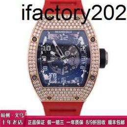 Men MiersRichs Watch VS Factory Men Tpt Case Gold with Diamond Diamond SinRMLPCarbon fiber case