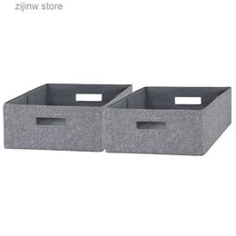 Other Home Storage Organisation Half size fabric storage box 2 packs Grey or brown Y240329