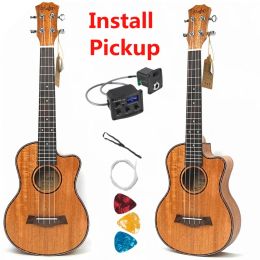 Guitar Tenor Concert Acoustic Electric Ukulele 23 26 Inch Travel Guitar 4 Strings Guitarra Wood Mahogany Plugin Music Instrument