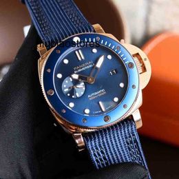 Super Fashion Designer Diving Series Movement Full Automatic Mechanical Swimming Sapphire Leather Wristwatches Style