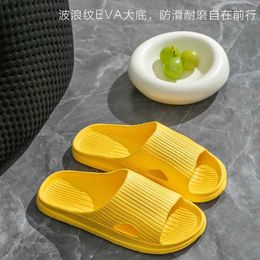 Slippers Indoor Non-Slip Men Women Home Slides Bathroom Bathing Waterproof Shoes Deodorant Soft Bottom Outer Wear Sandals H240328LEGJ