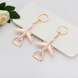 Party Favor 50Pcs Airplane Bottle Opener Wedding And Gift For Guests Keychain Baby Shower Baptism Return Souvenir